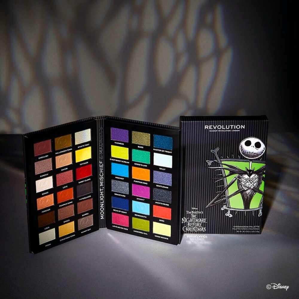 Makeup Revolution Nightmare Before Christmas Eyeshadow Palette